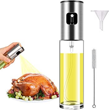 Oil Sprayer Mister for Cooking Olive Oil Spritzer for Air Fryer Vinegar Vegetable Oil Dispenser Portable Mini Kitchen Gadgets for Baking,Salad,Grilling,BBQ,Roasting